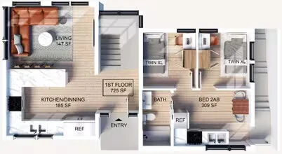 First Floor Private-Deluxe floor plan